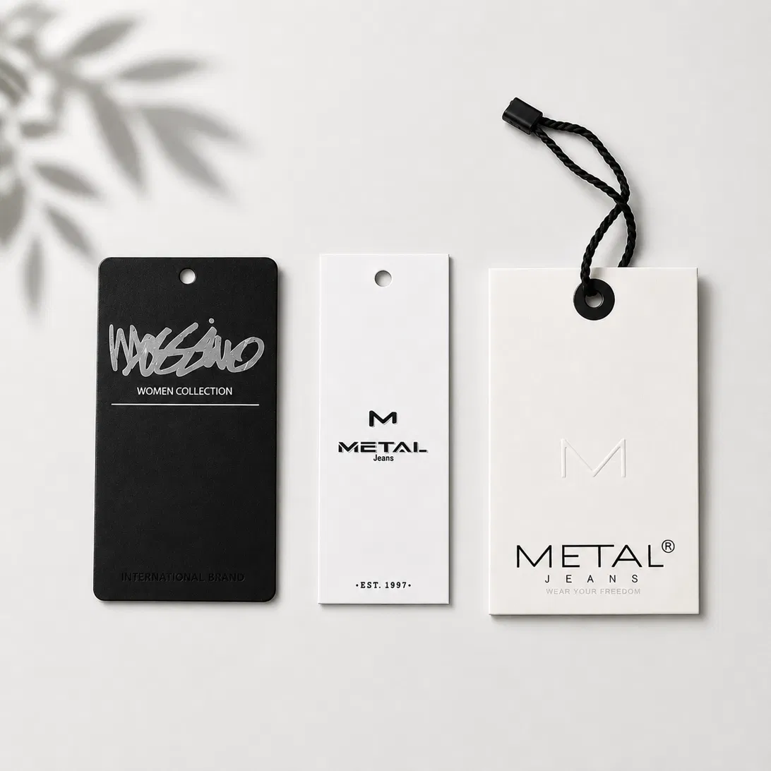 Hang tags Mossimo y Metal Jeans