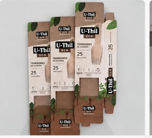Empaques U-Thil eco tenedores